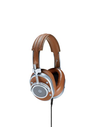 Main View - Click To Enlarge - MASTER & DYNAMIC - MH40 over-ear headphones - Brown Leather / Silver Metal