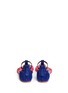 Back View - Click To Enlarge - ALEXANDER MCQUEEN - Curb chain colourblock suede sandals
