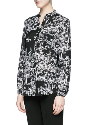 Front View - Click To Enlarge - DIANE VON FURSTENBERG - 'Gilmore' meadow print crepe shirt
