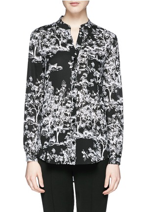 Main View - Click To Enlarge - DIANE VON FURSTENBERG - 'Gilmore' meadow print crepe shirt