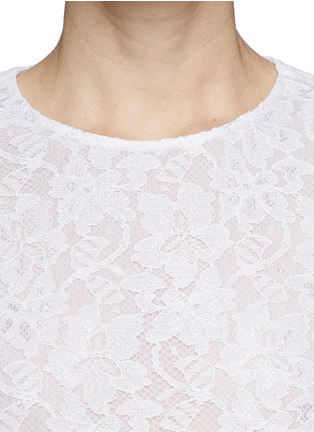 Detail View - Click To Enlarge - DIANE VON FURSTENBERG - 'Brielle' floral guipure lace top