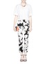 Figure View - Click To Enlarge - DIANE VON FURSTENBERG - 'Genesis' stretch cotton slim leg pants