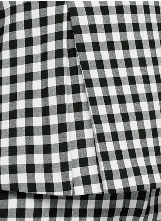 Detail View - Click To Enlarge - DIANE VON FURSTENBERG - 'Mallorie' gingham check print pleat top