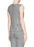 Back View - Click To Enlarge - DIANE VON FURSTENBERG - 'Mallorie' gingham check print pleat top