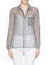 Main View - Click To Enlarge - DIANE VON FURSTENBERG - 'Lorelei Two' gingham check silk chiffon shirt