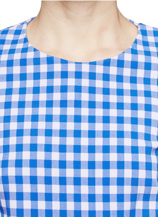 Detail View - Click To Enlarge - DIANE VON FURSTENBERG - 'Giselle' gingham check print top