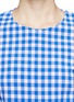 Detail View - Click To Enlarge - DIANE VON FURSTENBERG - 'Giselle' gingham check print top