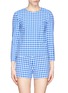 Main View - Click To Enlarge - DIANE VON FURSTENBERG - 'Giselle' gingham check print top
