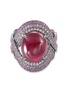 Main View - Click To Enlarge - ETERNAMÉ - Ruby sapphire rhodium 18k white gold ring