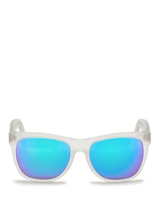 Main View - Click To Enlarge - SUPER - 'Classic Crystal Flash Matte' mirror sunglasses