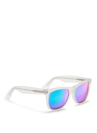 Figure View - Click To Enlarge - SUPER - 'Classic Crystal Flash Matte' mirror sunglasses