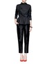 Figure View - Click To Enlarge - TOGA ARCHIVES - Side draped peplum top