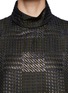 Detail View - Click To Enlarge - 3.1 PHILLIP LIM - Lurex woven plaid sleeveless top