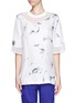 Main View - Click To Enlarge - 3.1 PHILLIP LIM - Peeled paint print oversized T-shirt