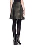 Back View - Click To Enlarge - 3.1 PHILLIP LIM - Houndstooth box pleat skirt