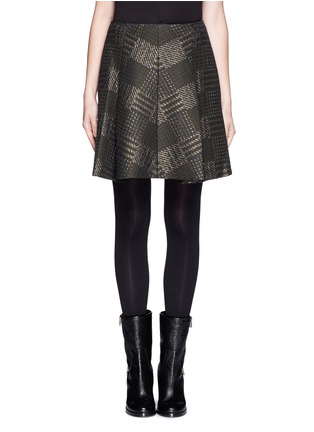 Main View - Click To Enlarge - 3.1 PHILLIP LIM - Houndstooth box pleat skirt