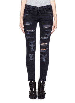 Main View - Click To Enlarge - CURRENT/ELLIOTT - 'The Stiletto' ripped skinny jeans