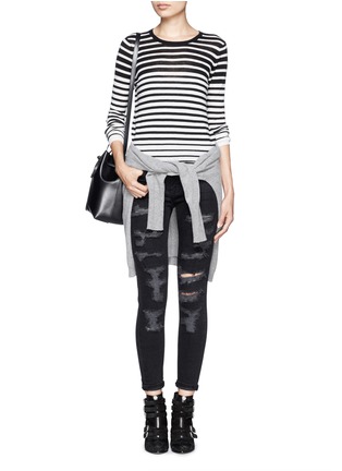 Figure View - Click To Enlarge - CURRENT/ELLIOTT - 'The Stiletto' ripped skinny jeans