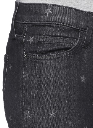 Detail View - Click To Enlarge - CURRENT/ELLIOTT - 'The Stiletto' star print washed jeans