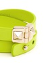 Detail View - Click To Enlarge - VALENTINO GARAVANI - 'Rockstud' double wrap hinge leather bracelet