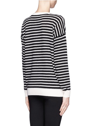 Back View - Click To Enlarge - THEORY - Andrista striped knit sweater