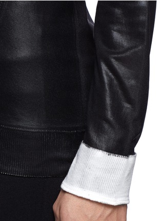 Detail View - Click To Enlarge - HELMUT LANG - Coated crew neck pullover