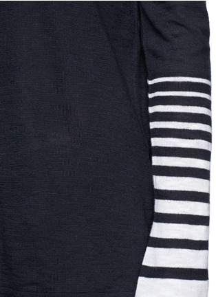 Detail View - Click To Enlarge - VINCE - Stripe sleeve slub sweater