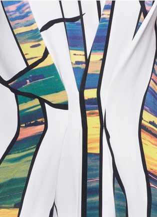 Detail View - Click To Enlarge - 3.1 PHILLIP LIM - Printed gathered front sleeveless dress