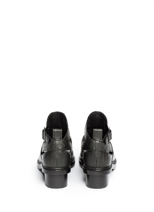Back View - Click To Enlarge - 3.1 PHILLIP LIM - 'Ferdinand' cutout leather ankle boots