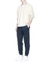 Figure View - Click To Enlarge - FENG CHEN WANG - Drawstring side elastic cuff jogging pants