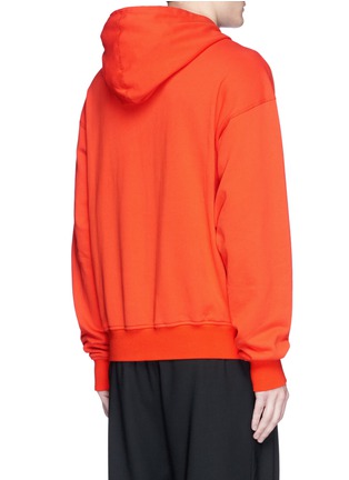 Back View - Click To Enlarge - FENG CHEN WANG - 'WE YOU' padded appliqué drawstring trim hoodie