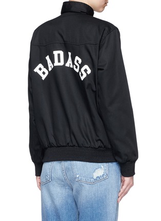 Back View - Click To Enlarge - 73404 - 'Badass' slogan print jacket