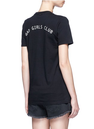 Back View - Click To Enlarge - 73404 - 'Bad Girls Club' print cotton T-shirt