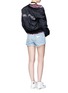 Figure View - Click To Enlarge - 73404 - 'Girl Power' embroidered padded MA-1 bomber jacket