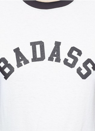 Detail View - Click To Enlarge - 73404 - 'Badass' slogan print cotton T-shirt