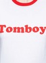 Detail View - Click To Enlarge - 73404 - 'Tomboy' slogan print cotton T-shirt