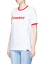 Front View - Click To Enlarge - 73404 - 'Tomboy' slogan print cotton T-shirt