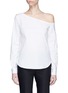 Main View - Click To Enlarge - THEORY - 'Ulrika' one-shoulder poplin top