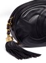  - VINTAGE CHANEL - CC logo leather tassel oval bag