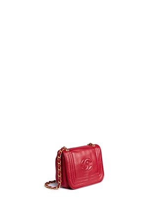 Figure View - Click To Enlarge - VINTAGE CHANEL - Quilted tri-border lambskin leather flap bag