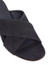 Detail View - Click To Enlarge - MANSUR GAVRIEL - Mid heel cross strap suede sandals