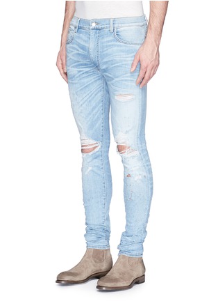 Front View - Click To Enlarge - AMIRI - 'Shotgun' ripped skinny jeans