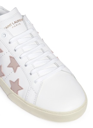Detail View - Click To Enlarge - SAINT LAURENT - 'Signature Court Classic California' star patch leather sneakers