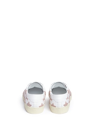 Back View - Click To Enlarge - SAINT LAURENT - 'Signature Court Classic California' star patch leather sneakers