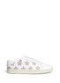 Main View - Click To Enlarge - SAINT LAURENT - 'Signature Court Classic California' star patch leather sneakers