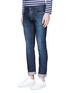 Front View - Click To Enlarge - DENHAM - 'Razor' slim fit crystal wash selvedge jeans