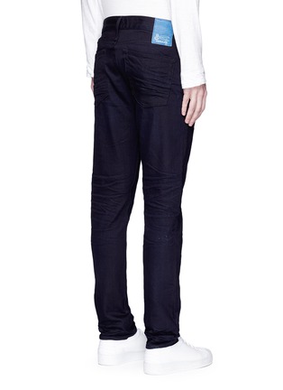 Back View - Click To Enlarge - DENHAM - 'Razor' slim fit raw jeans
