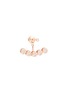 Main View - Click To Enlarge - OFÉE - Pop' diamond 18k rose gold drop single earring