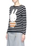 Front View - Click To Enlarge - CHINTI & PARKER - x Miffy 'Miffy Stripe' cashmere sweater