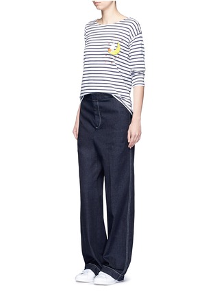 Figure View - Click To Enlarge - CHINTI & PARKER - x Miffy 'Miffy Sailor' stripe cotton T-shirt
